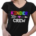 Kinder Crew Kindergarten Teacher Women V-Neck T-Shirt