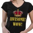 King George Awesome Wow Found Father Hamilton Women V-Neck T-Shirt