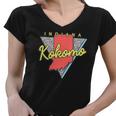 Kokomo Indiana Retro Triangle In City Women V-Neck T-Shirt