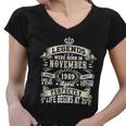 Legends Were Born In November 1989 Vintage 33Rd Birthday Gift For Men & Women Women V-Neck T-Shirt