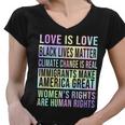 Love Is Love Black Lives Matter Women V-Neck T-Shirt
