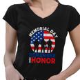 Memorial Day Quote Military Usa Flag 4Th Of July Women V-Neck T-Shirt