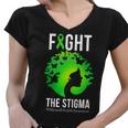 Mental Health Fight The Stigma Women V-Neck T-Shirt