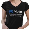 Meta Manipulating Everyone Through Advertising Women V-Neck T-Shirt