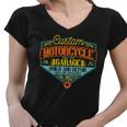 Motorcycle Garage Build And Repair Women V-Neck T-Shirt