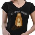 My Favorite Holiday Groundhog Day Women V-Neck T-Shirt