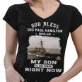 My Son Is On Uss Paul Hamilton Ddg Women V-Neck T-Shirt