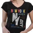 New York City Brooklyn Abstract Tshirt Women V-Neck T-Shirt