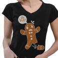 Oh Snap Funny Gingerbread Christmas Women V-Neck T-Shirt