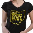 Ohio Worst State Ever Tshirt Women V-Neck T-Shirt