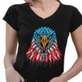 Patriotic Eagle Mullet Usa American Flag 4Th Of July Cute Gift Women V-Neck T-Shirt