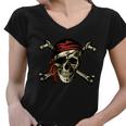 Pirate Skull Crossbones Tshirt Women V-Neck T-Shirt