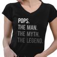 Pops The Man The Myth The Legend Women V-Neck T-Shirt