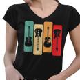 Retro Guitars Guitarist Acoustic Electric Guitar Rock Music V2 Women V-Neck T-Shirt
