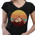 Retro Nature Mountains Tshirt Women V-Neck T-Shirt