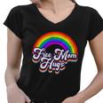 Retro Vintage Free Mom Hugs Rainbow Lgbtq Pride Tshirt V2 Women V-Neck T-Shirt