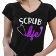 Scrub Life Stethoscope Tshirt Women V-Neck T-Shirt