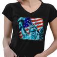 Statue Of Liberty Usa Women V-Neck T-Shirt