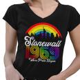 Stonewall 1969 Where Pride Began Lgbt Rainbow Women V-Neck T-Shirt