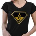 Super Straight Pride Superhero Tshirt Women V-Neck T-Shirt