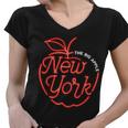 The Big Apple New York Women V-Neck T-Shirt