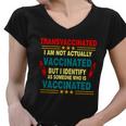 Transvaccinated Tshirt Women V-Neck T-Shirt