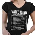 Twelve Commandments Of Wrestling Tshirt Women V-Neck T-Shirt