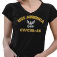 Uss America Cv 66 Cva V2 Women V-Neck T-Shirt