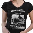Uss Patrick Henry Ssbn Women V-Neck T-Shirt