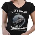 Uss Ranger Cv 61 Cva 61 Front Style Women V-Neck T-Shirt