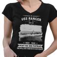 Uss Ranger Cv V2 Women V-Neck T-Shirt