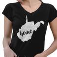 West Virginia Home State Women V-Neck T-Shirt