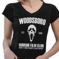 Woodsboro Horror Film Club Scary Movie Women V-Neck T-Shirt