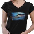 Yellowfin Tuna Swimming Women V-Neck T-Shirt