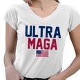 Ultra Maga Shirt Funny Anti Biden American Flag Pro Trump Trendy Tshirt Women V-Neck T-Shirt