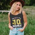 10Th Birthday Party This Girl Is Now 10 Double Digits Cute Gift Unisex Tank Top