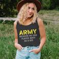 Army Because No One Ever Played Navy As A Kid Funny Military Tshirt Unisex Tank Top