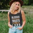 Blessed Is The Man Trusts The Lord Bible Verse Funny Christian Unisex Tank Top