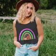 Boo Pumpkin Rainbow Halloween Quote Unisex Tank Top