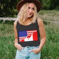 Canadian American Usa Flag Unisex Tank Top