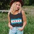 Chicago City Skyline Flag Vintage Unisex Tank Top