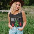 Christmas Get Lit Ugly Christmas Sweater Graphic Design Printed Casual Daily Basic Unisex Tank Top