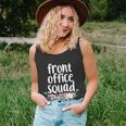 Cute Floral School Secretary Admin Front Office Squad Great Gift Unisex Tank Top