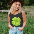 Cute St Patricks Day Lucky Glowing Shamrock Clover Unisex Tank Top