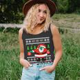 Dabbing Santa Claus Ugly Christmas Sweater Design Graphic Design Printed Casual Daily Basic Unisex Tank Top