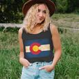 Denver Flag Grunge Colorado Unisex Tank Top