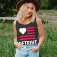 Detroit Usa Flag Love Unisex Tank Top