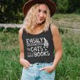 Easily Distracted By Cats And Books Funny Book Lover Unisex Tank Top