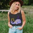 Funny Oh Whale For Marine Mammal Lovers- Purple Men Women Tank Top Graphic Print Unisex