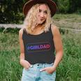 Girl Dad Hashtag Outnumbered Funny Fathers Day Gift Unisex Tank Top